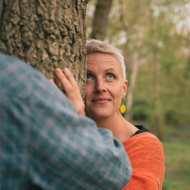 the wild times tree hugging on a yoga retreat